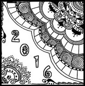 Anti Stress Coloring Pages New Year 2016