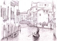 Coloriage anti-stress Venise