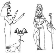 大人の着色のページ エジプトの王女