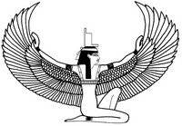 大人の着色のページ イシスエジプトの神