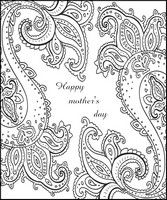 Art Therapy coloring page Happy mother's day card