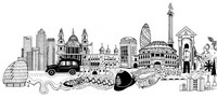 Art Therapy coloring page London monuments