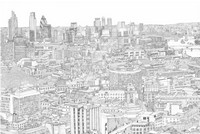 Art Therapy coloring page View from the sky