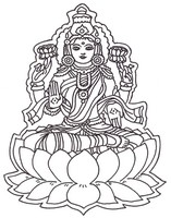 Målarbild Hinduiska guden